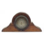 Vintage Smiths car clock housed in an oak frame, the clock numbered 63.051, 26.5cm wide