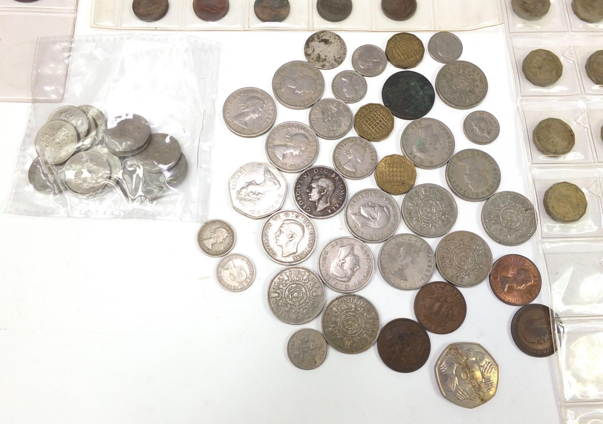 Antique and later British and world coinage including pennies and half crowns - Image 8 of 17