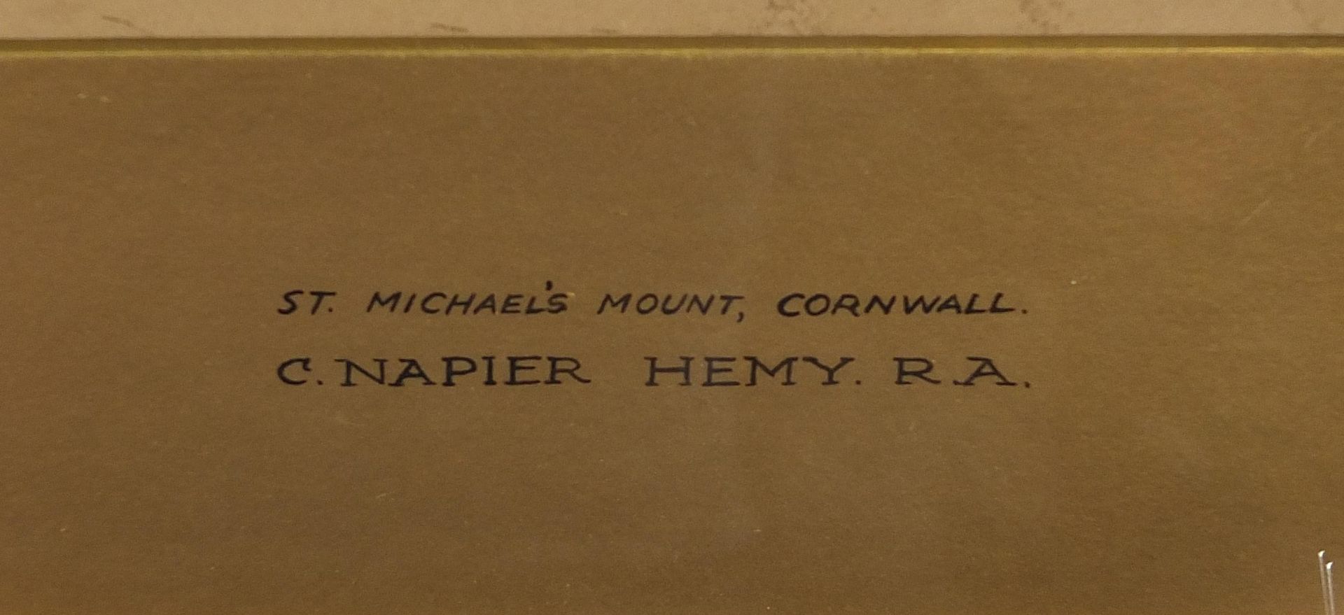 Charles Napier Hemy 1895 - St Michael's Mount, Cornwall, late 19th century maritime interest - Image 4 of 5