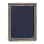 Carrs, rectangular silver easel photo frame, Sheffield 2002, 15cm x 11cm