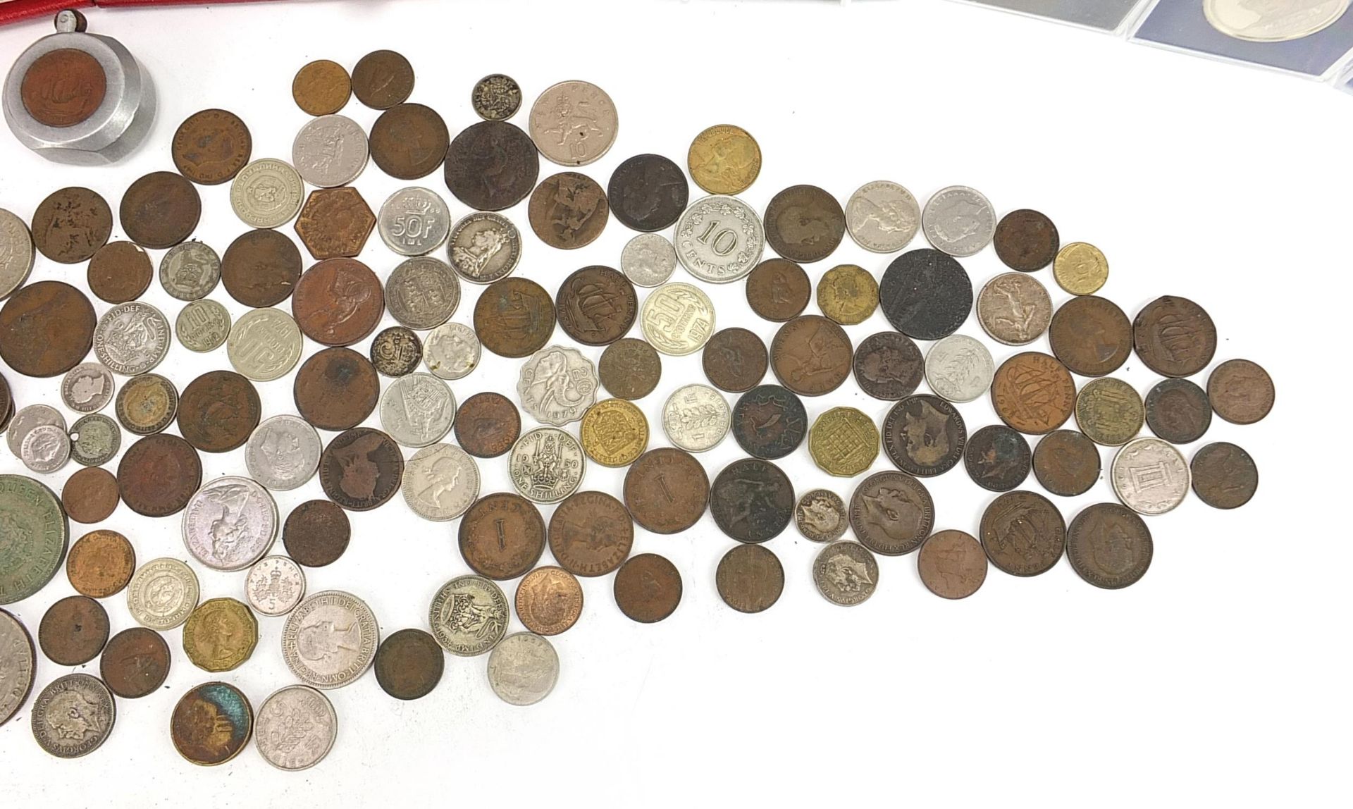 Antique and later British and world coinage, some silver including Royal Mint 1989 and 1990 United - Image 6 of 6