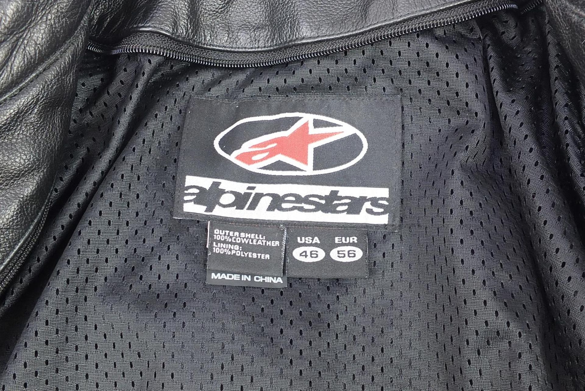 Alpinestars, leather motorcycle jacket, size EUR 56 - Bild 3 aus 4