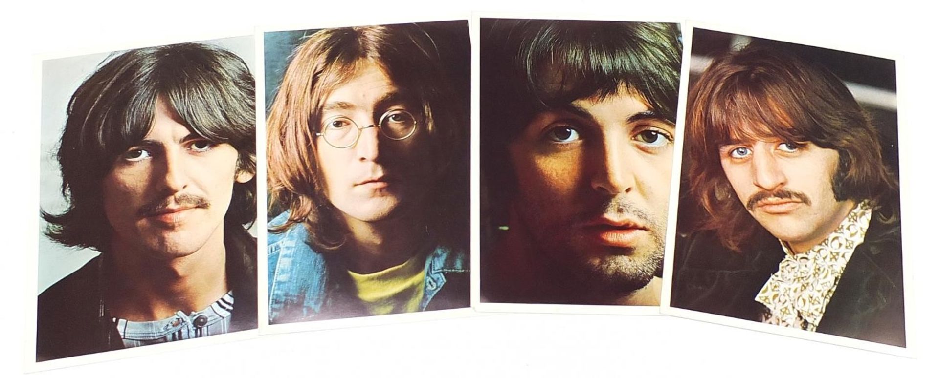 Four White Album vinyl LP records by The Beatles with posters and photographs comprising numbers - Image 17 of 17