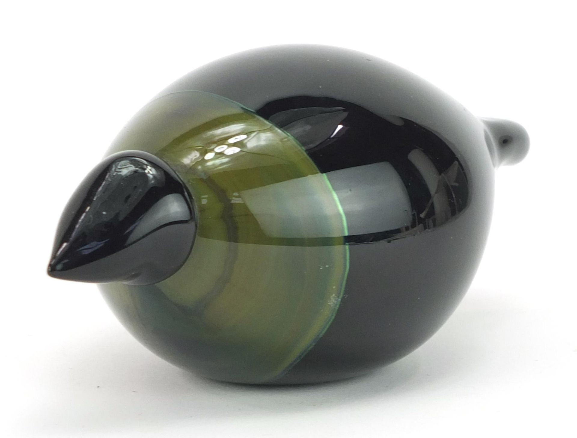 Oiva Toikka for Iittala, Finnish glass bird paperweight, paper label and signed to the base, 14cm in - Image 2 of 4