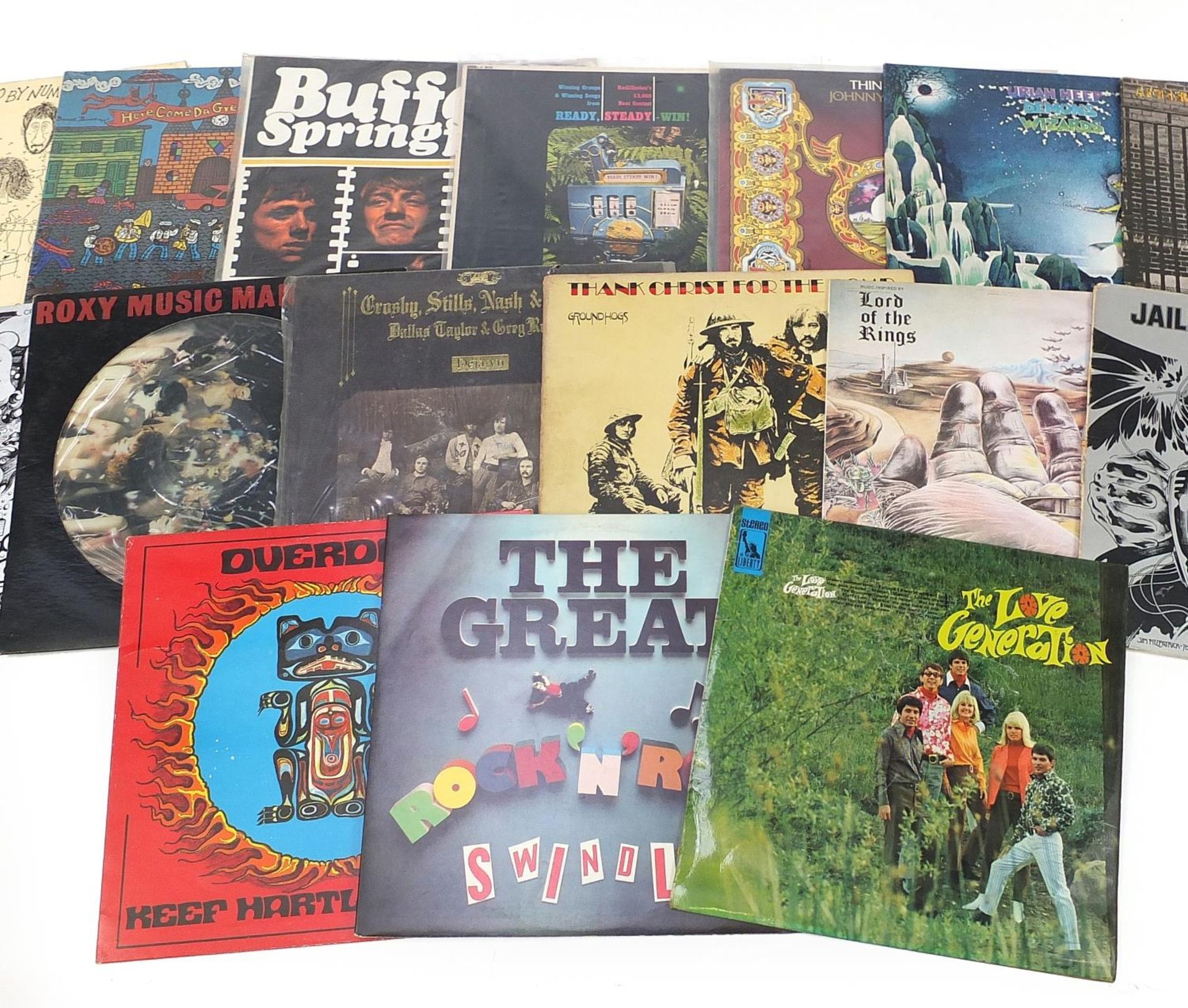 Vinyl LP records including Buffalo Springfield on Atlantic Mono 587070, Thin Lizzy, Uriah Heap, Neil - Image 3 of 4