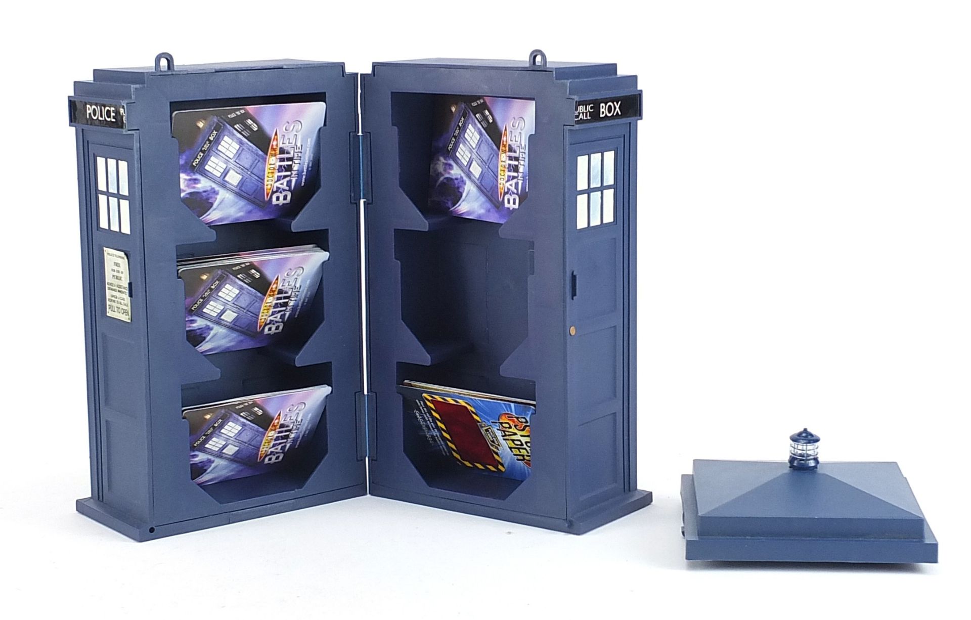 Doctor Who tardis trade card holder with cards, 28.5cm high - Bild 3 aus 5