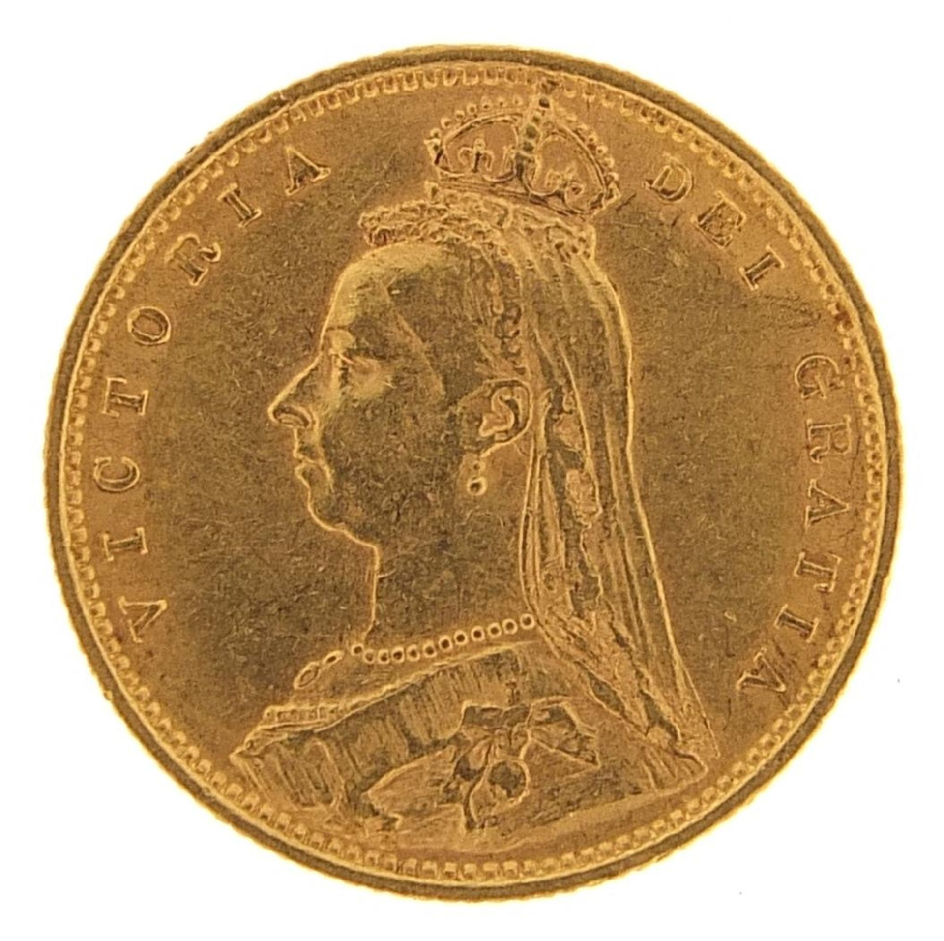 Queen Victoria 1892 shield back gold half sovereign - Bild 2 aus 2