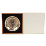 Bernard Buffet gazelle design circular plate with frame and box by John Pinches for Franklin Mint,