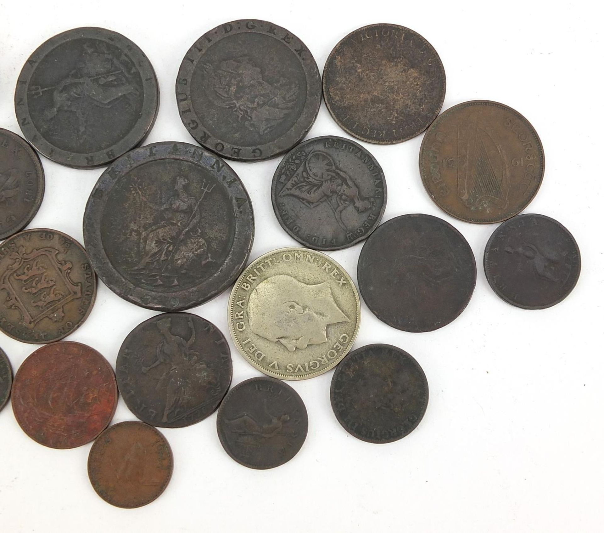 George III and later British copper coinage including pennies - Bild 3 aus 3