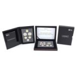 Royal Mint 2015 United Kingdom proof coin set, commemorative edition and a Westminster Mint Queen'