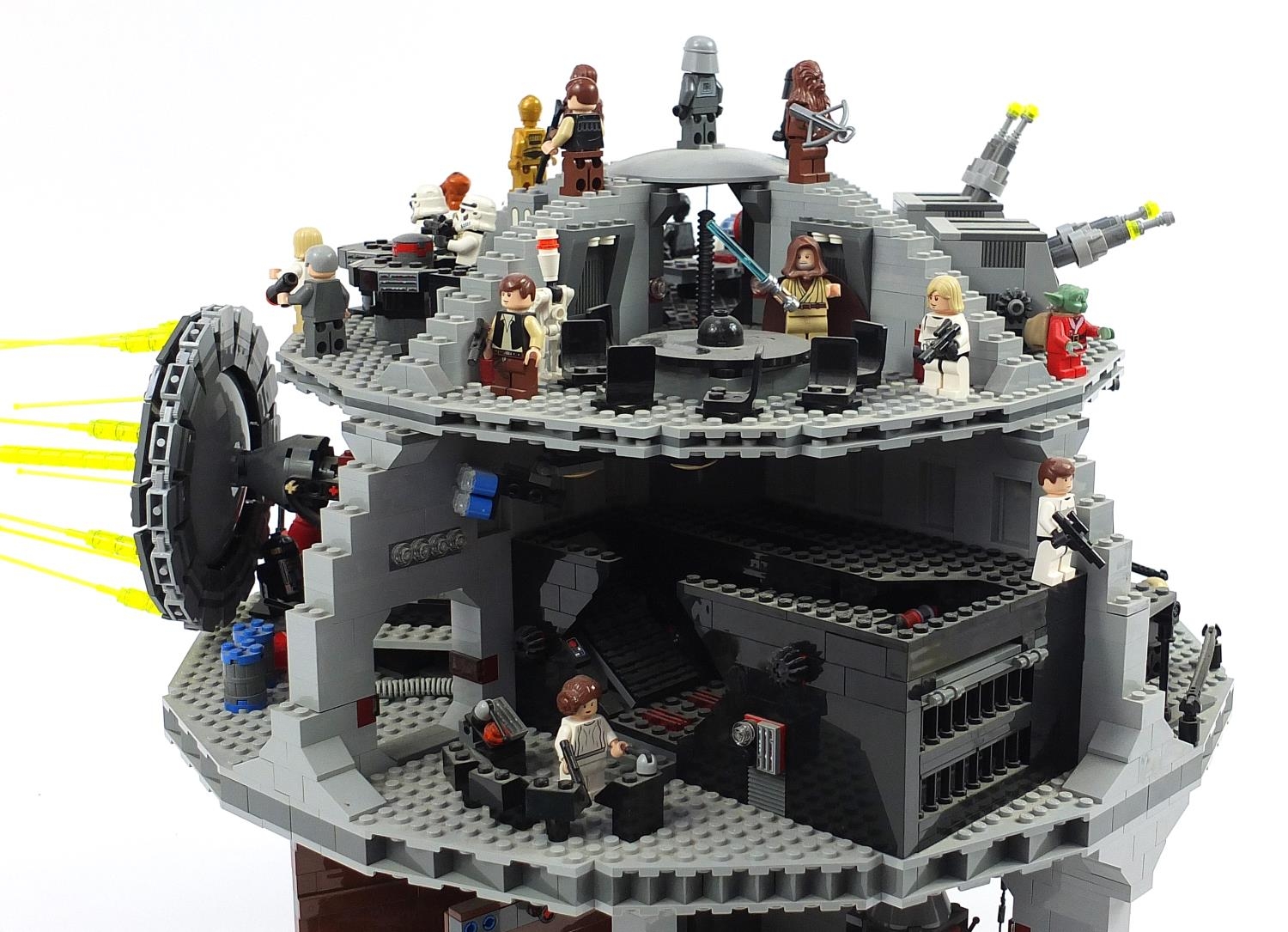 Completed Lego Star Wars Death Star with instructions no 10188, 41cm high - Image 6 of 7