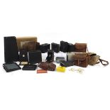 Collection of vintage cameras including JB Ensign, Kodak no 2 Brownie and Kodak no 2 Brownie