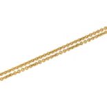 9ct gold necklace, 40cm in length, 2.6g