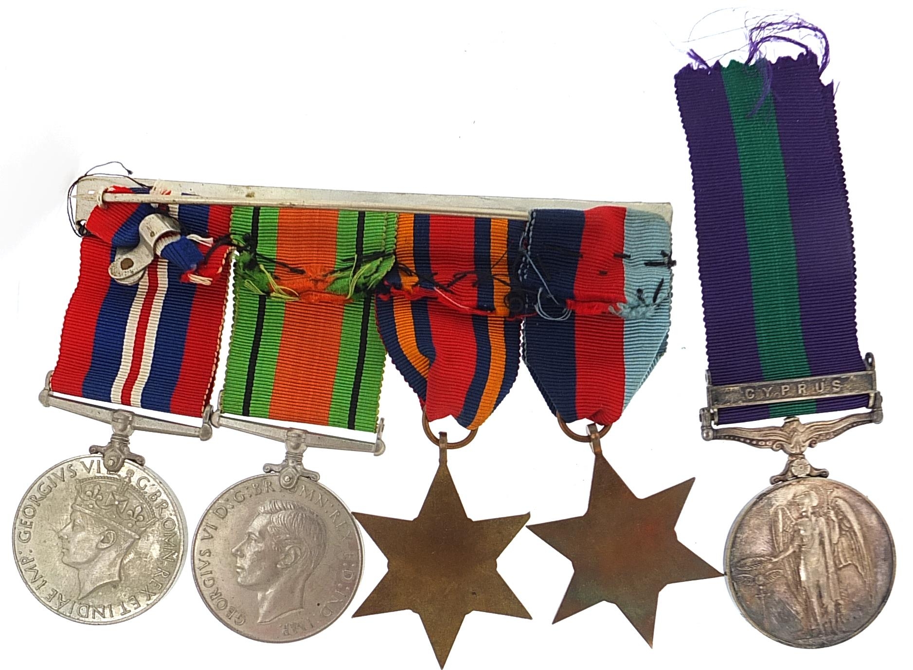 British military World War II and later five medal group including Elizabeth II General Service - Bild 3 aus 4