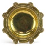 Irish gilt brass communion collection bowl, 29cm in diameter