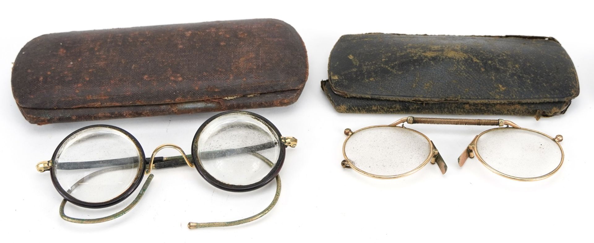 Three pairs of steel cased vintage spectacles including Dollond & Aitchison established 1750, the - Image 2 of 4