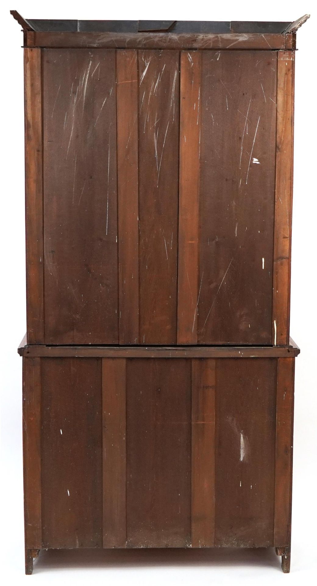 Edwardian mahogany bookcase with pair of glazed doors above pair of drawers and pair of cupboard - Image 2 of 2
