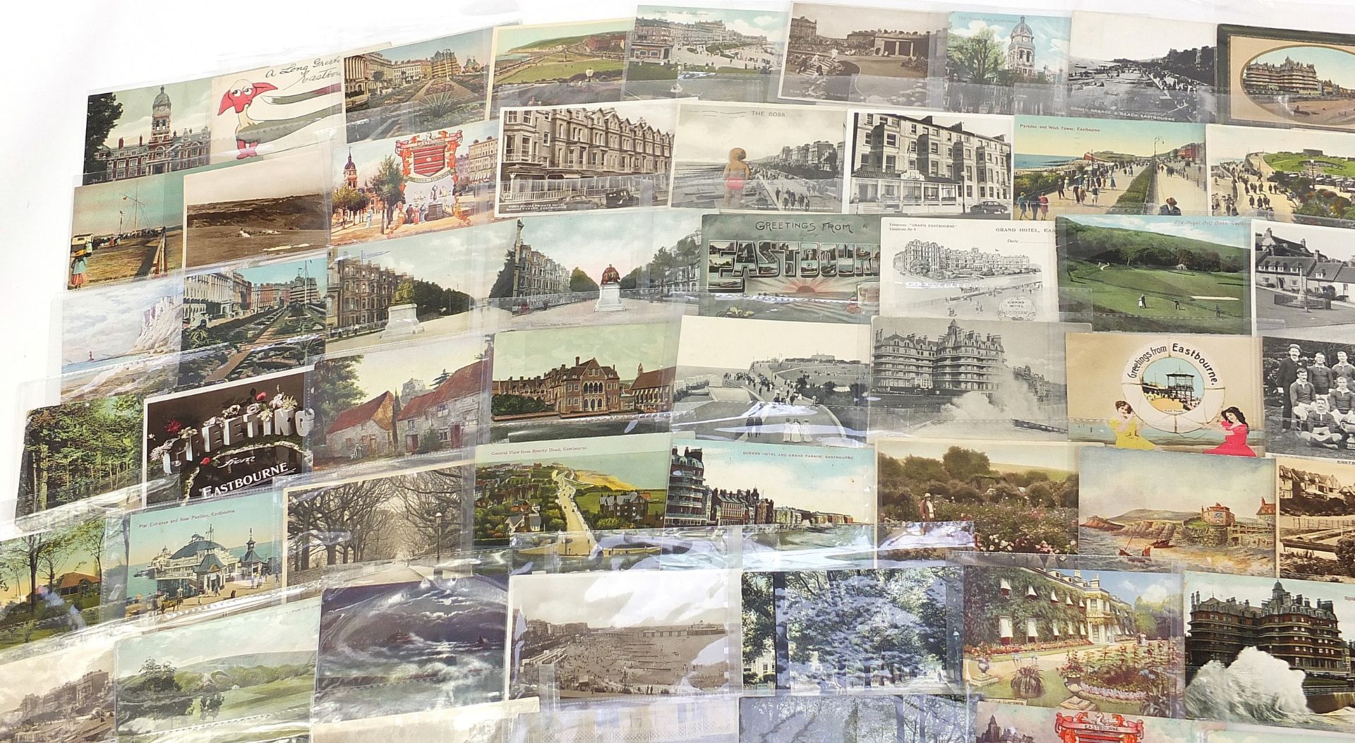 Collection of Eastbourne related postcards including Beachy Head, Royal Parade and Wish Tower - Image 2 of 7