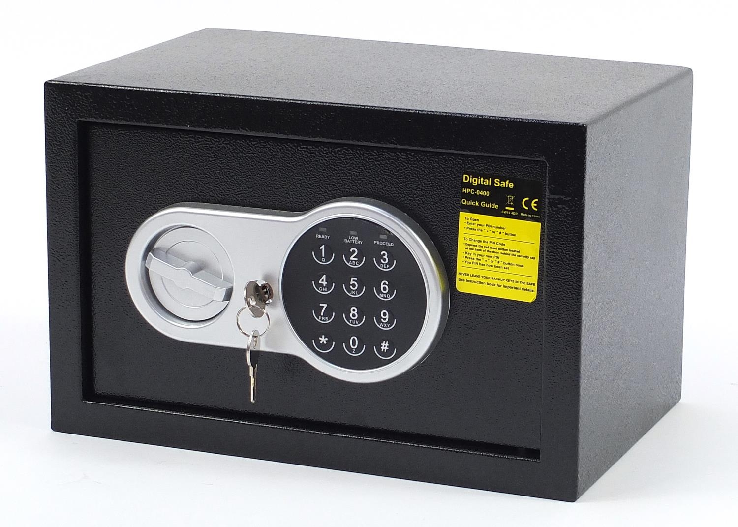 Pro Craft by Hilka digital safe, model HPC-0400, 20cm H x 31cm W x 20cm D