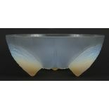 Sabino, French Art Deco opalescent glass bowl, 26cm in diameter