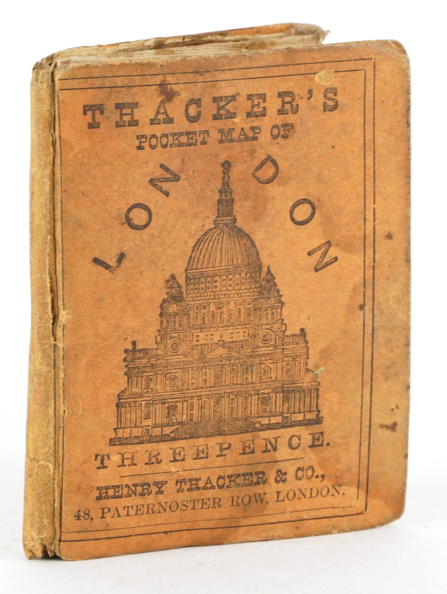 Thacker's folding pocket map of London, Henry Thacker & Co Publishers, 48 Paternoster Row London,