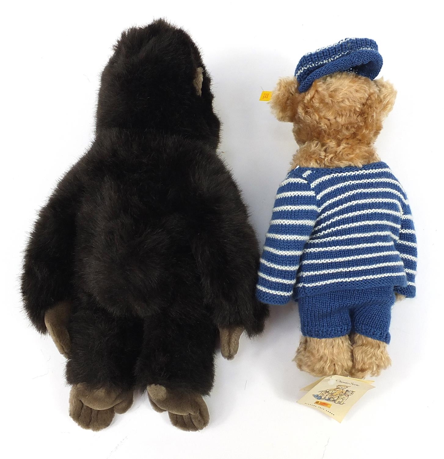 Steiff soft toy gorilla and Classic Series 1907 teddy bear, the largest 43cm high - Image 2 of 4