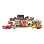 Collection of diecast vehicles, some with boxes, including Corgi, Revell and Matchbox