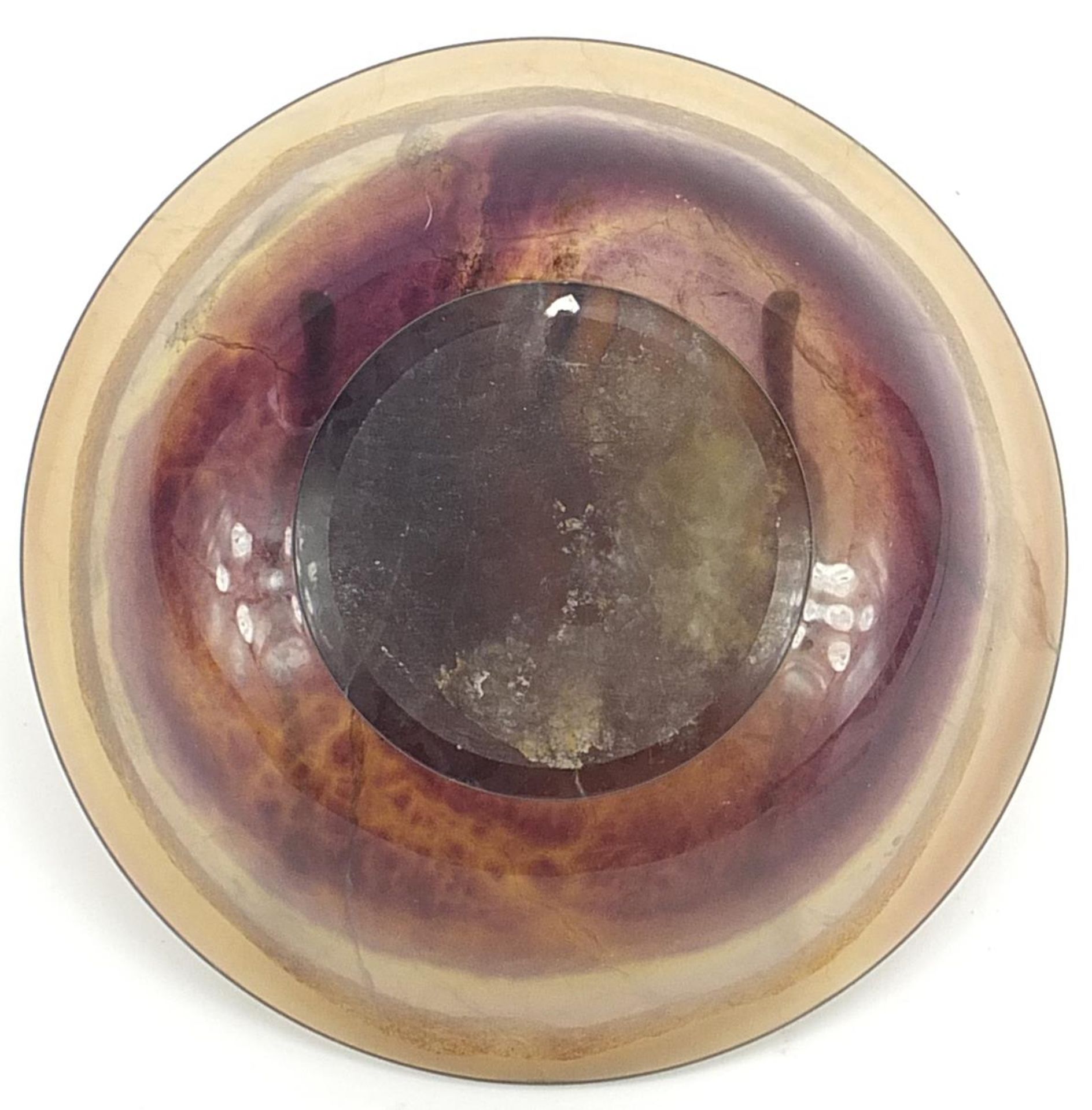 Polished flourite footed bowl, 14.5cm in diameter - Image 3 of 3