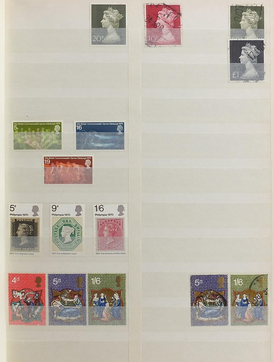 Collection of Victorian and later British stamps arranged in three albums including Penny Reds - Bild 3 aus 5