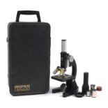 Greenkat microscope with accessories housed in a fitted case, number 219466