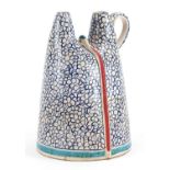 Turkish Kutahya pottery water flask, 23cm high