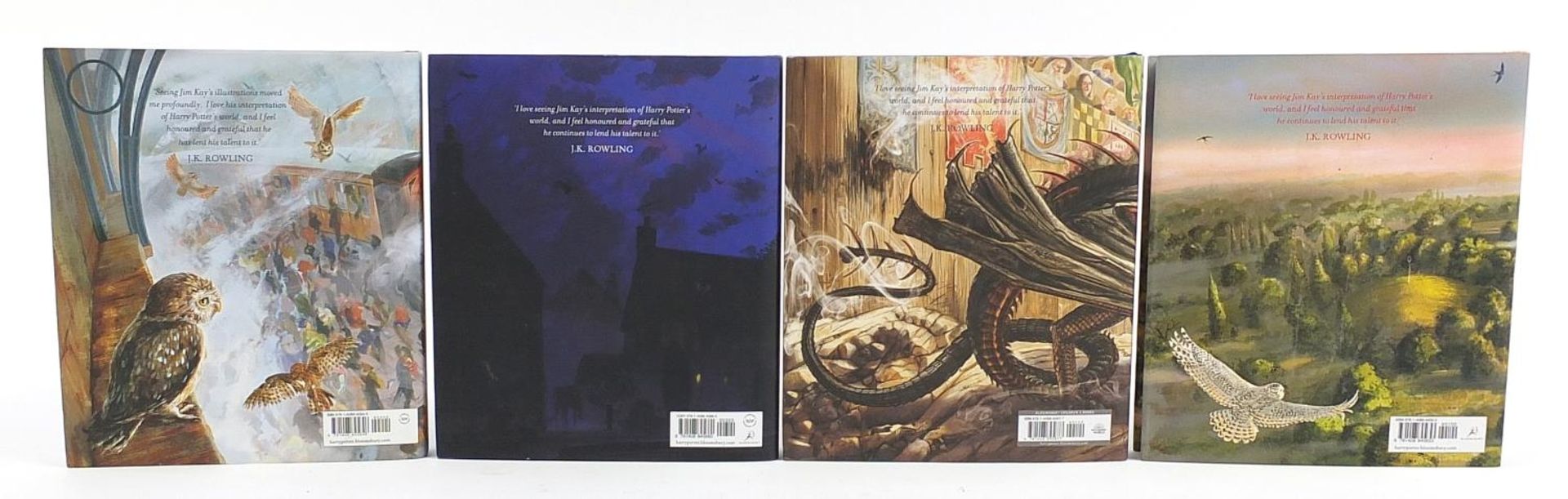 Four Harry Potter hardback books published by Bloomsbury, by J K Rowling and illustrated by Jim Kay - Image 4 of 4