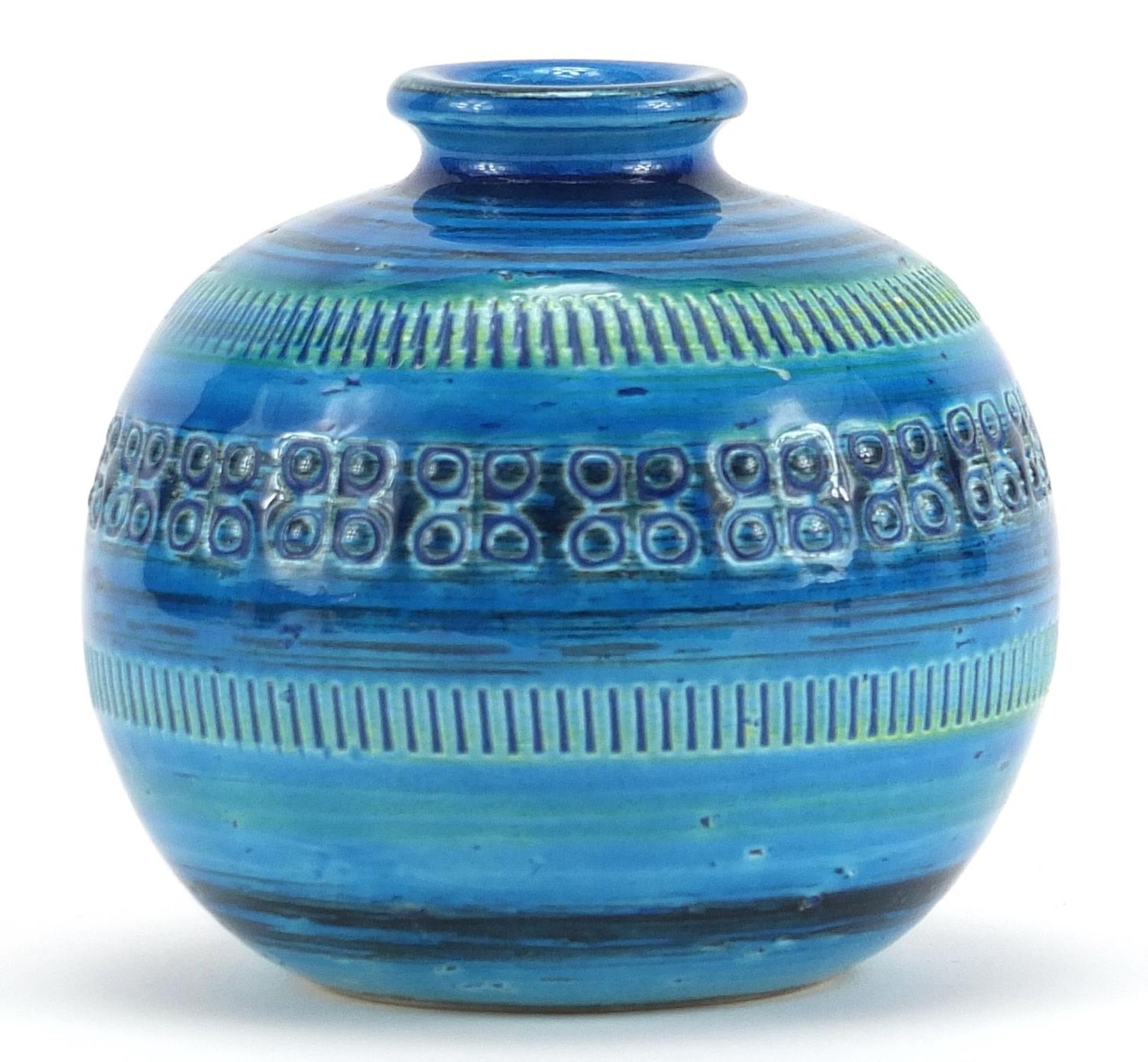 Bitossi, 1970s Italian globular vase, impressed marks to the base, 9.5cm high - Image 2 of 3