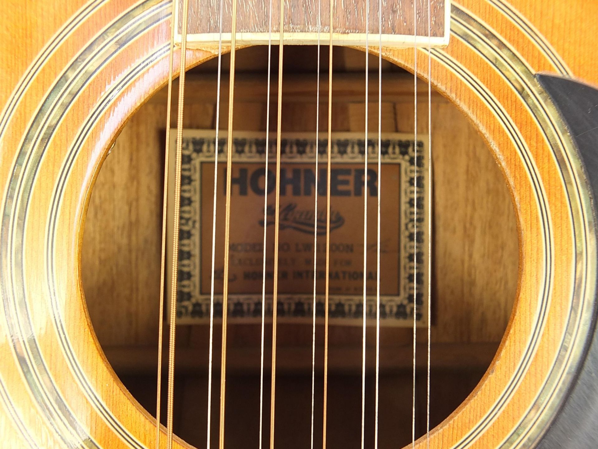 Hohner Leyanda twelve string acoustic guitar, model number LW1200N - Image 3 of 4