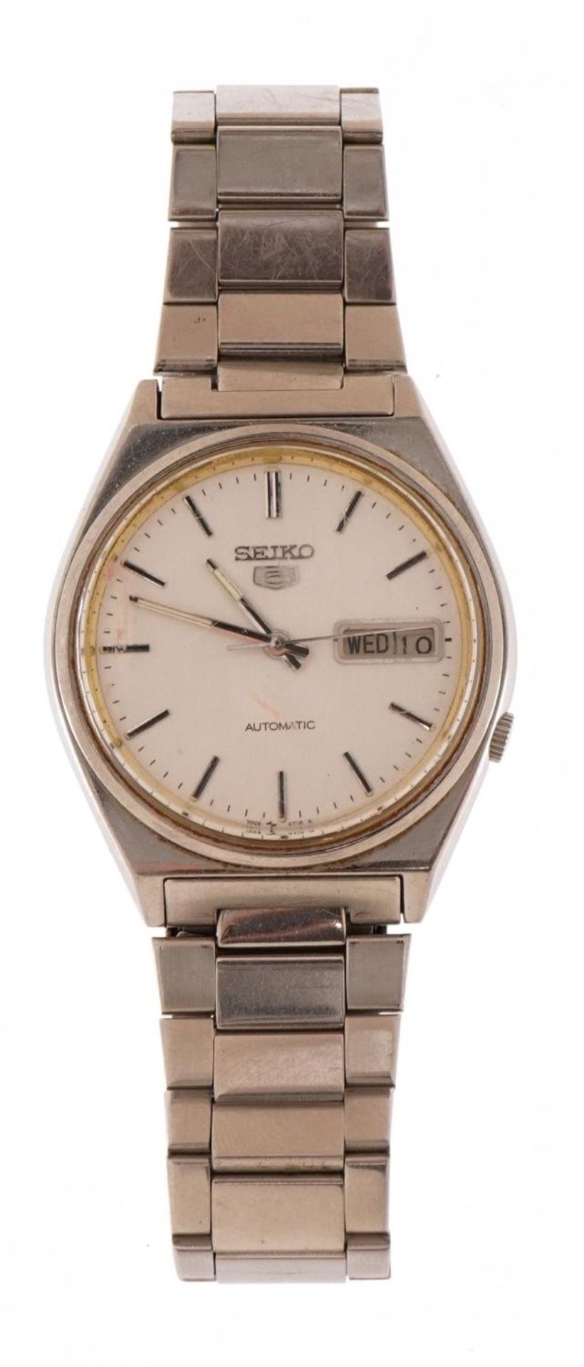 Seiko, vintage gentlemen's Seiko 5 automatic wristwatch with day/date aperture, 34mm in diameter - Image 2 of 5