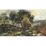 L Vose - Moorland storm, Impressionist oil on canvas, indistinctly inscribed verso, mounted and
