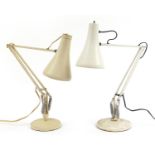Two vintage Anglepoise table lamps including one by Herbert Terry
