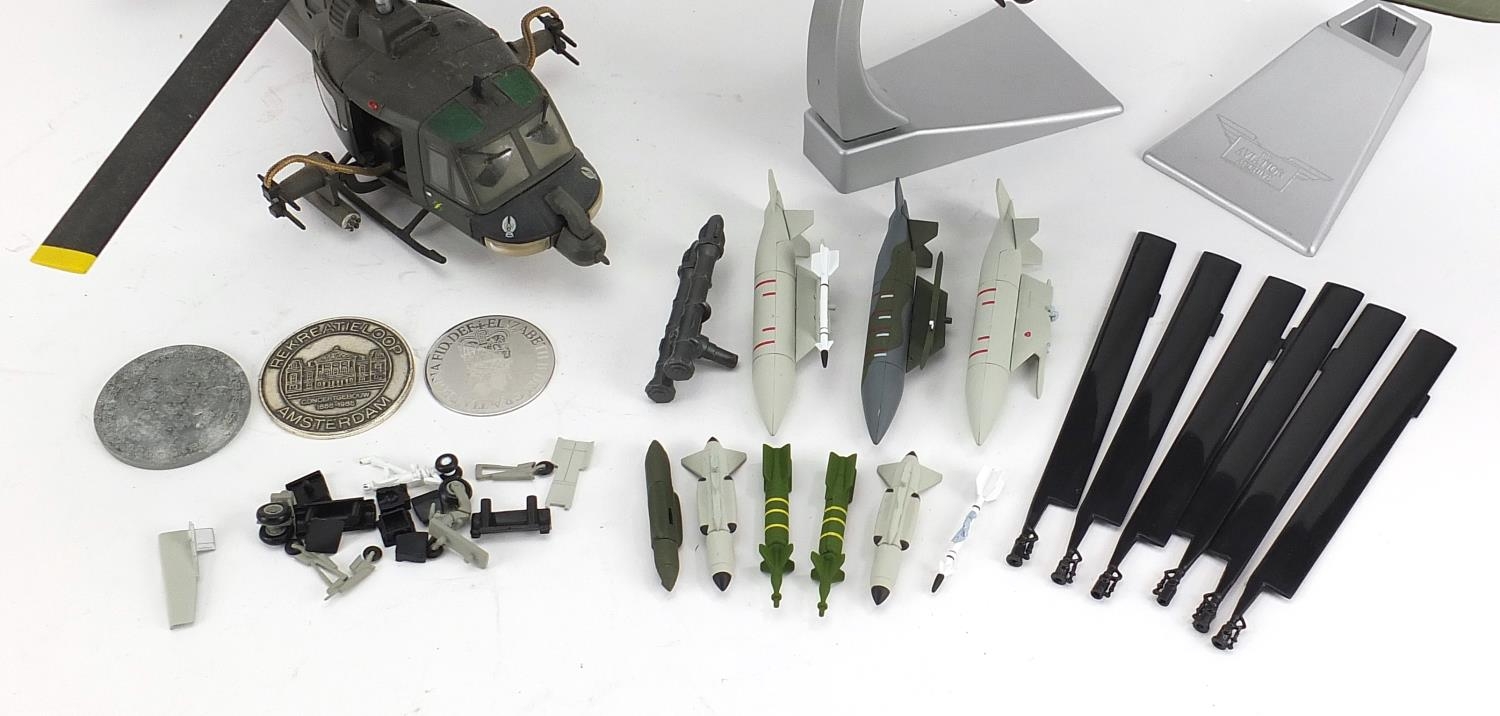 Two Corgi 1:72 scale diecast models comprising Heinkel HE 111 and Bell Helicopter with a - Image 3 of 3