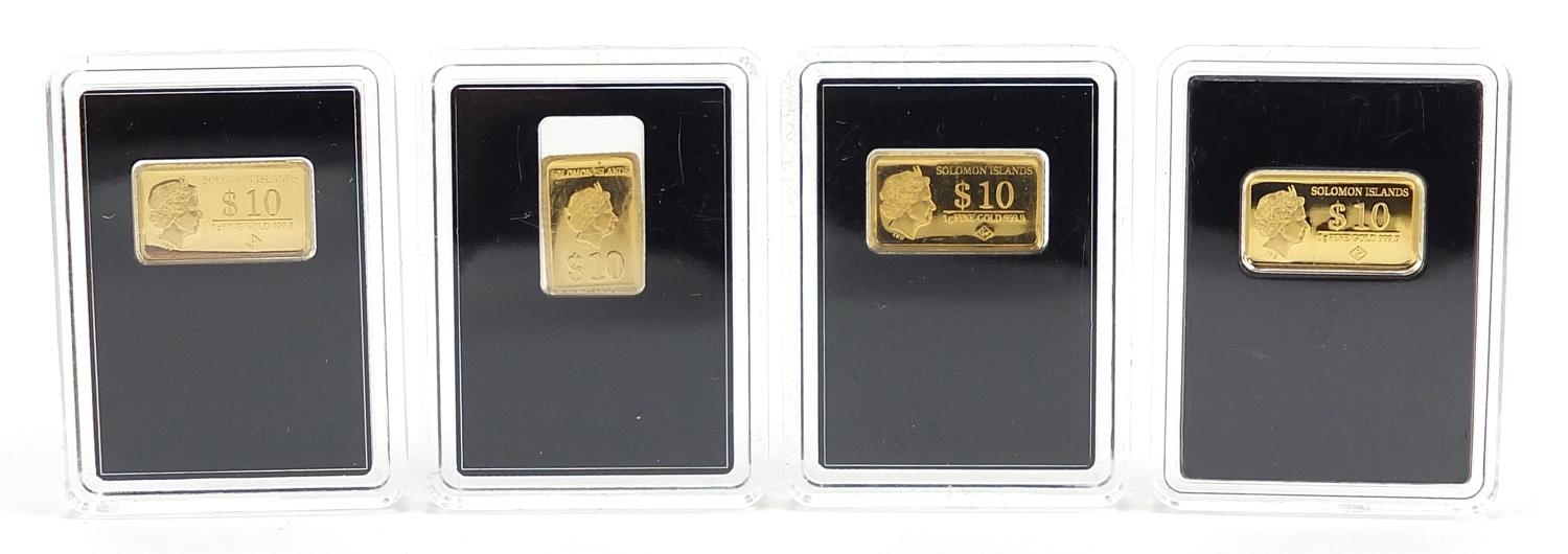 The Most Famous Landmarks of the World gold coin bars including four 999 gold proof bars, two of - Bild 3 aus 4