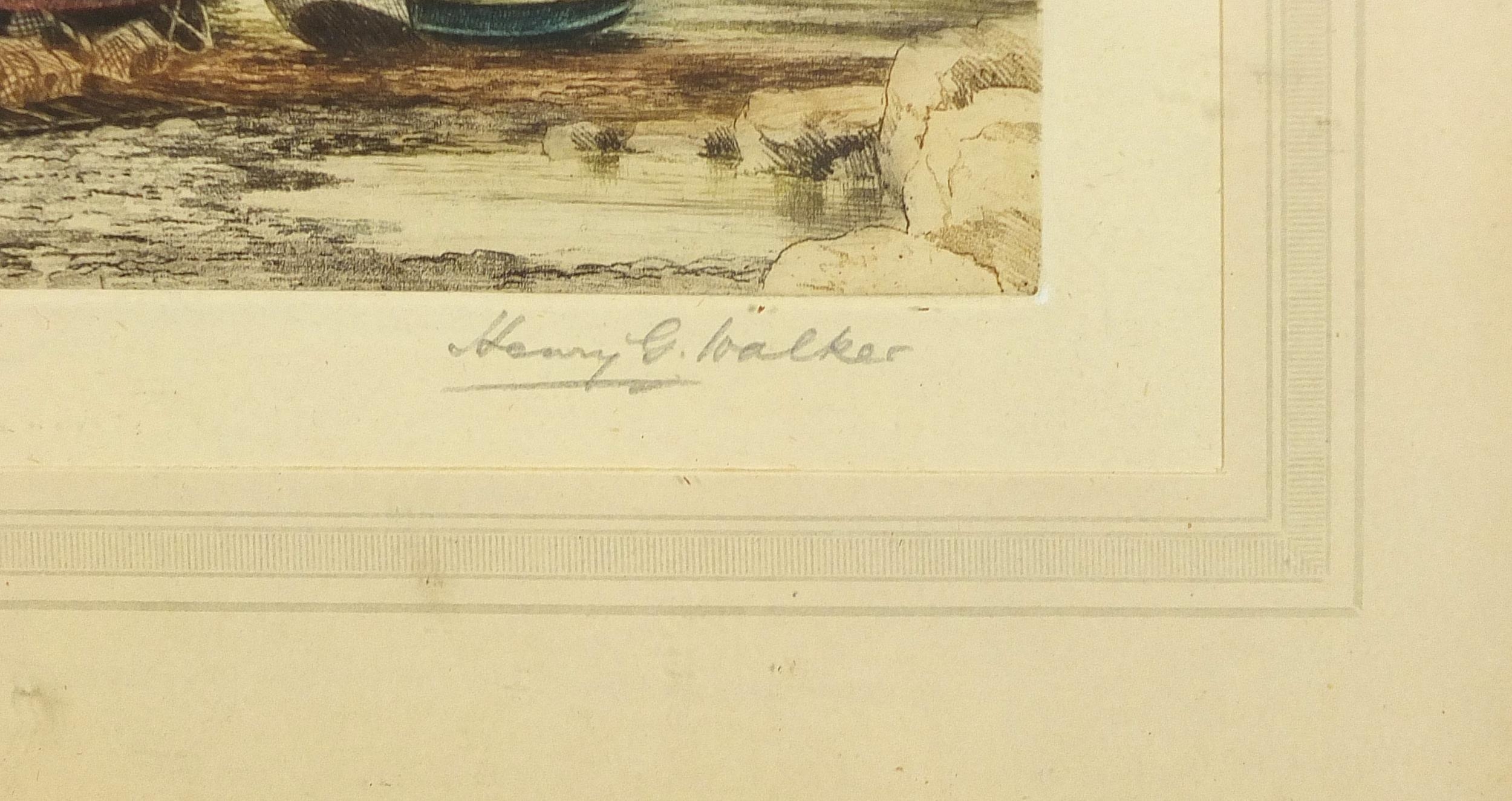 Henry George Walker - Flamborough Head and The 'Little Mint' of Brixham, pair of pencil signed - Bild 4 aus 11