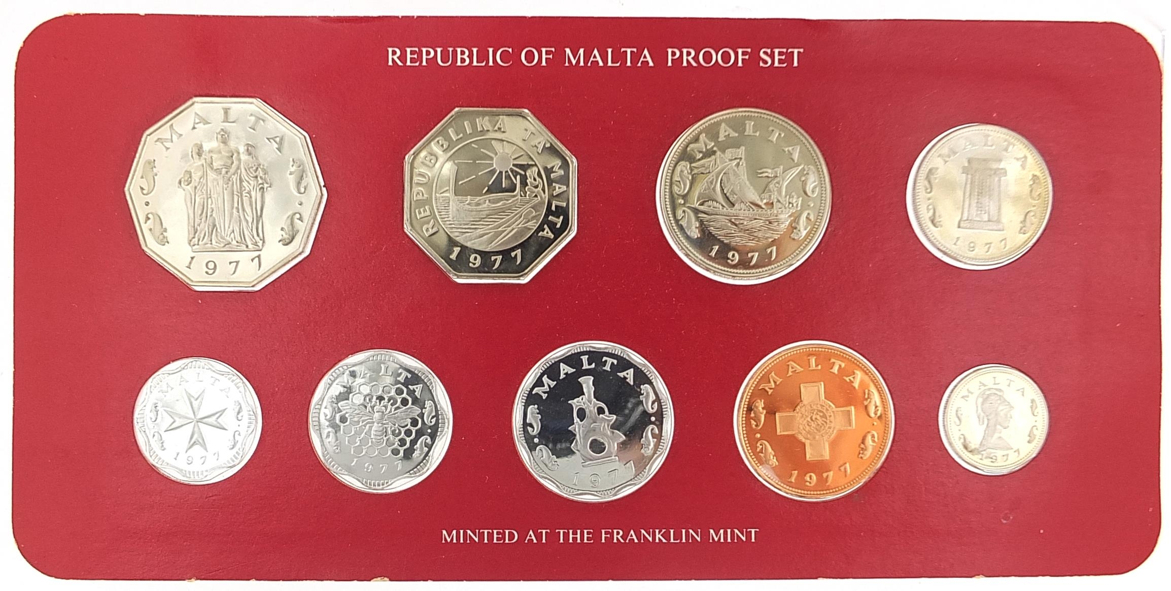 Three proof coin sets by The Franklin Mint comprising two from the British Virgin Islands dates 1973 - Bild 2 aus 7