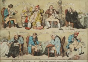 After James Gillray - Nelson's Victory or Good News Operating Upon Loyal Feelings, late 18th century
