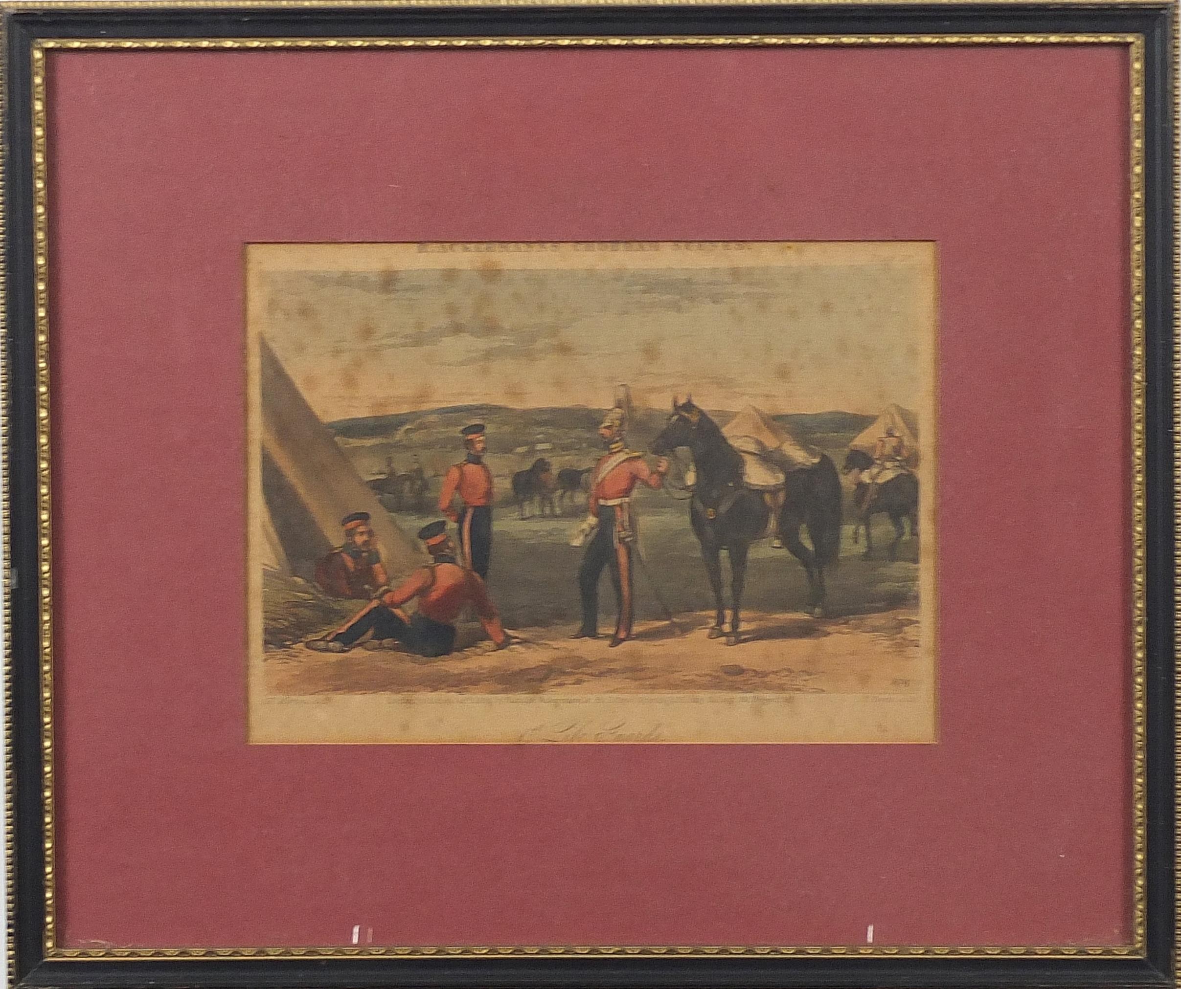 After Henry Martens - Five 19th century military interest prints in colour including 1st Life Guards - Bild 8 aus 11