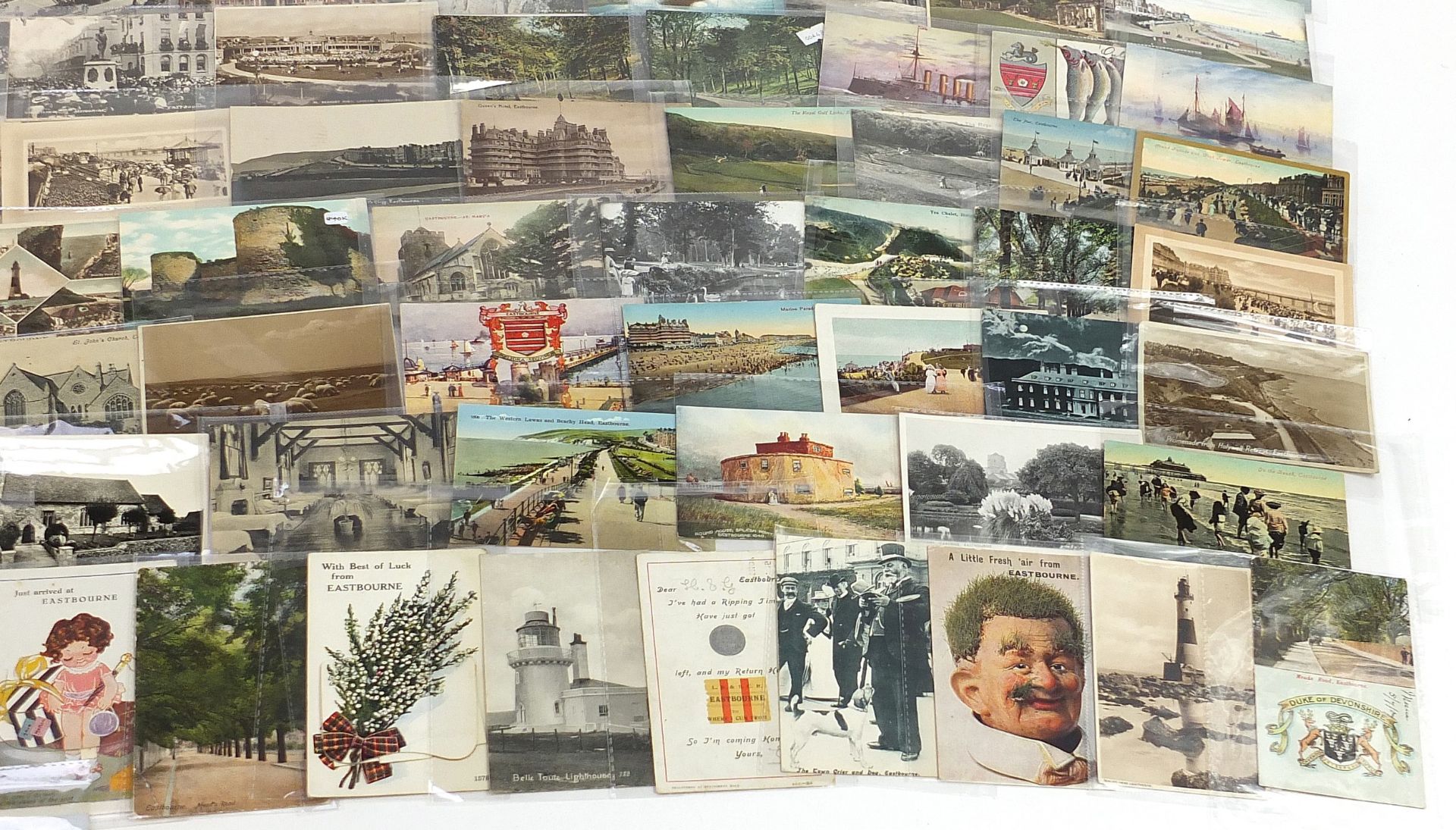 Collection of Eastbourne related postcards including Beachy Head, Royal Parade and Wish Tower - Image 7 of 7