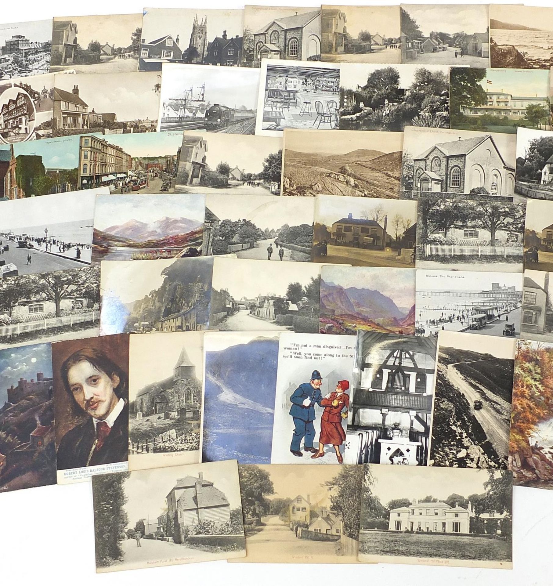 Social history, topographical and comical postcards including rural, photographic and Donald McGill - Bild 2 aus 3