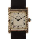 Roy King silver wristwatch, London 1975, 24mm wide