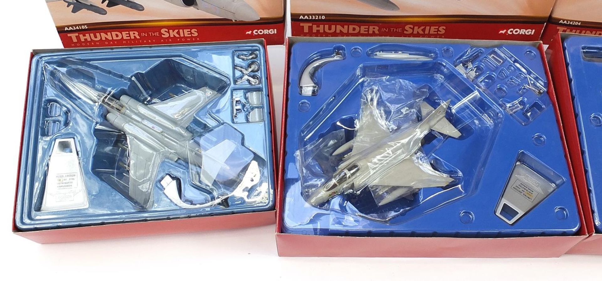 Three Corgi 1:72 scale models with boxes comprising Boeing-Vertol Chinook, HS Buccaneer S.2B and - Image 2 of 3