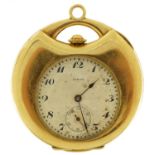 Zenith, Art Deco 18ct gold pocket watch, 4.6cm wide, 59.9g
