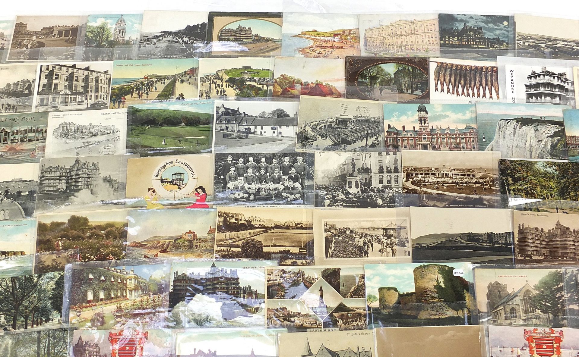 Collection of Eastbourne related postcards including Beachy Head, Royal Parade and Wish Tower - Image 3 of 7