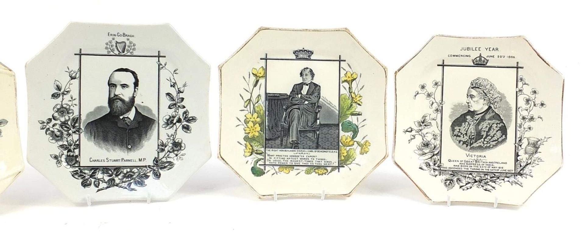 Five political interest commemorative plates including Charles Stuart Parnell and The Right - Image 3 of 5